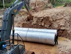 Satgas Gulbencal Kodam I/BB Laksanakan Dripping Jalan dan Mulai Pembangunan Jembatan Aramco Titik V di Sigiring – Giring