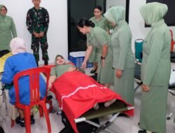 Sambut HUT ke – 80 Persit, Kodim Tulungagung Gelar Donor Darah