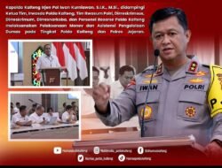 Buka Monev dan Asistensi Dumas, Kapolda Kalteng Tekankan Peningkatan Akuntabilitas dan Transparansi Untuk Kualitas Pelayanan Publik