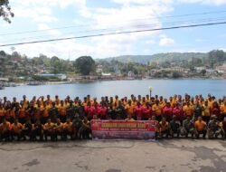 Gerakan Indonesia Asri Di Parapat! Kapolres Simalungun Pimpin Ratusan Personel Bersihkan Kawasan Wisata Danau Toba