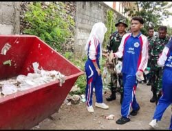 Kodim 1413/Buton Ajak Instansi, Pelajar, dan Masyarakat Perangi Sampah Lewat Kerja Bakti Bersama