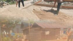 Gerimis Tak Surutkan Langkah Brimob Polda Sumut Bangun Hunian Warga Yang Terdampak Banjir di Tapsel