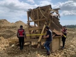 Gempur Tambang Emas Ilegal di Beutong, Polres Nagan Raya Musnahkan Fasilitas Penambangan demi Cegah Bencana