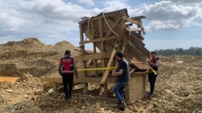 Gempur Tambang Emas Ilegal di Beutong, Polres Nagan Raya Musnahkan Fasilitas Penambangan demi Cegah Bencana